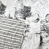 French Country Toile Cotton Reversible Throw White/Charcoal Single 50X60