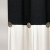 Linen Button Shower Curtain Blue/White 72X72
