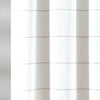 Stripe Yarn Dyed Tassel Fringe Woven Cotton Shower Curtain Taupe Single 72X72