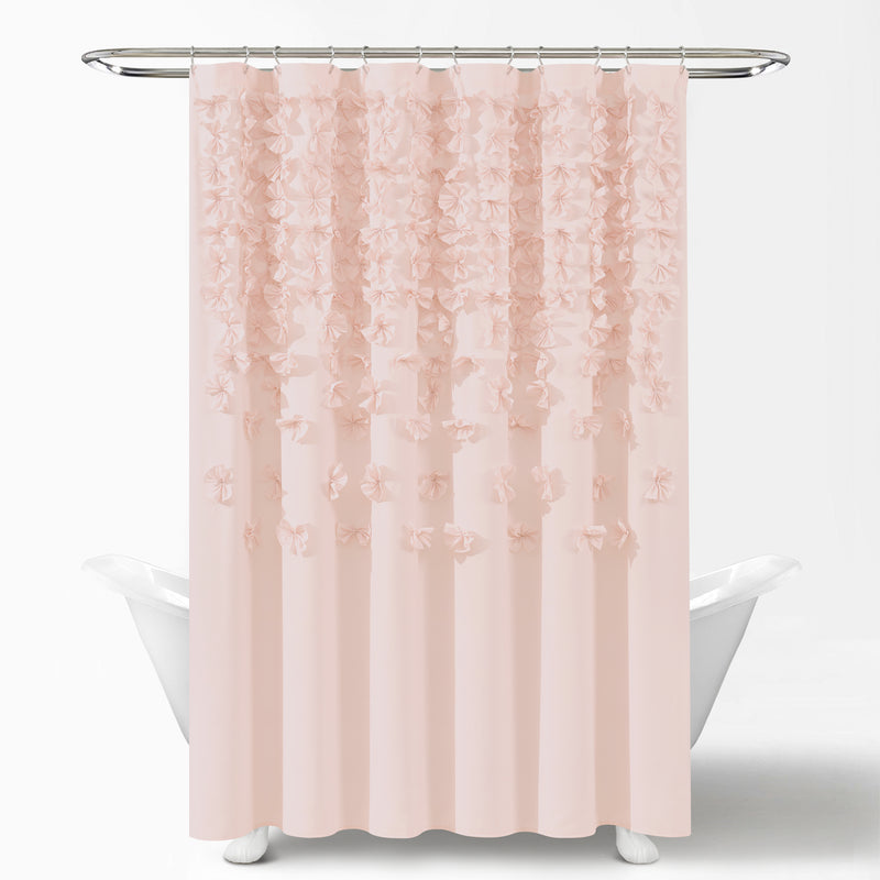 Lucia Shower Curtain Blush Single 72X72