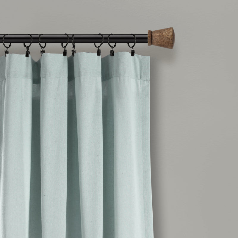 Linen Button Window Curtain Panels Single Linen 40X63 – Rustic Tuesday