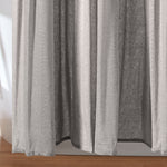 Linen Button Shower Curtain Gray Single 72X72