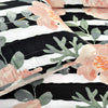 Amara Watercolor Rose Quilt Black/Dusty Rose 5Pc Set Full/Queen
