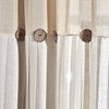 Linen Button Window Curtain Panels Single Linen 40X63