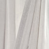 Linen Button Pinched Pleat Window Curtain Panel Single Dark Linen 40x84