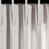 Linen Button Pinched Pleat Window Curtain Panel Single Dark Linen 40x84