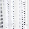 Hygge Stripe Window Curtain Panels Navy/White 52x84 Set