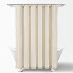 Rosalie Shower Curtain Ivory Single 72X72