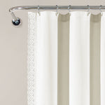 Rosalie Shower Curtain White Single 72X72