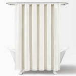 Rosalie Shower Curtain White Single 72X72