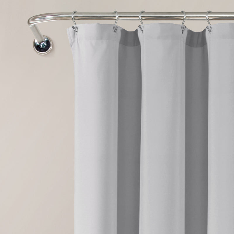 Avery Shower Curtain Light Gray Single 72X72
