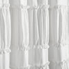 Nova Ruffle Window Curtain Panels White 42X95 Set