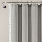 Rosalie Shower Curtain Light Gray Single 72x72