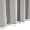 Rosalie Shower Curtain Light Gray Single 72x72