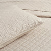 Ava Diamond Oversized Cotton Quilt Neutral 3Pc Set Full/Queen