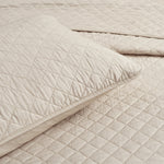 Ava Diamond Oversized Cotton Quilt Neutral 3Pc Set King