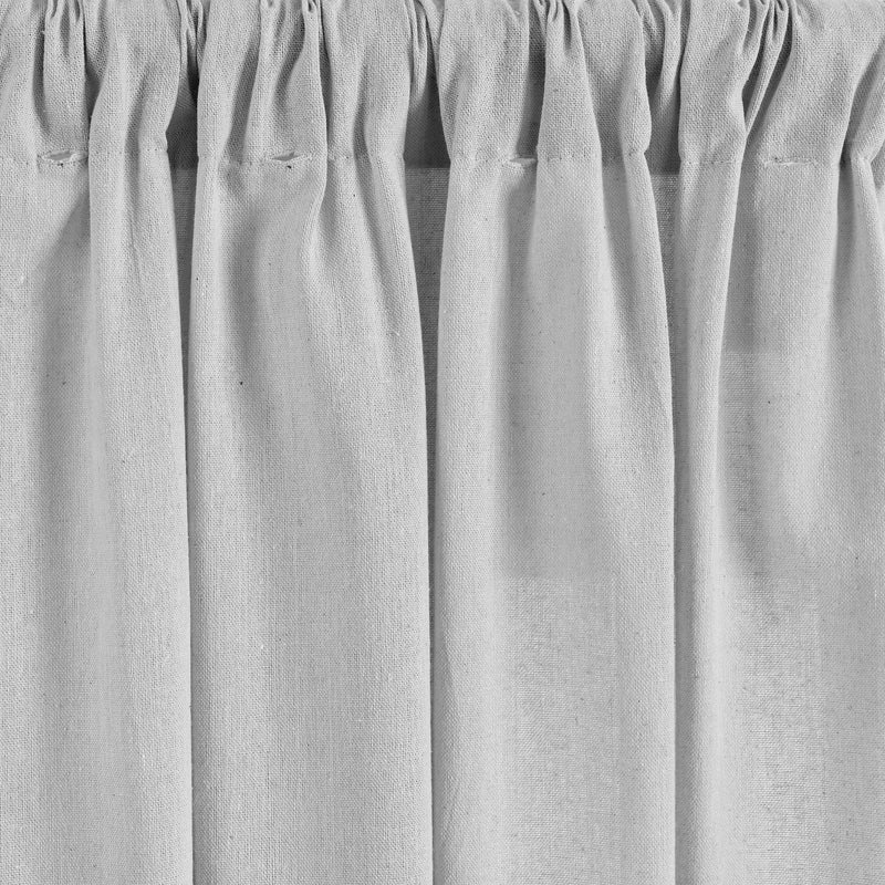 Boho Pom Pom Tassel Linen Window Curtain Panel Light Gray Single 52x84