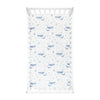 Seaside Micro Mink Fitted Crib Sheet Blue 2Pk 28x52x9