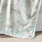 Pixie Fox Sherpa Blanket Multi Single 30x40