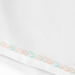 Printed Textured Arrow Crib Skirt Multi Single 28x52x16