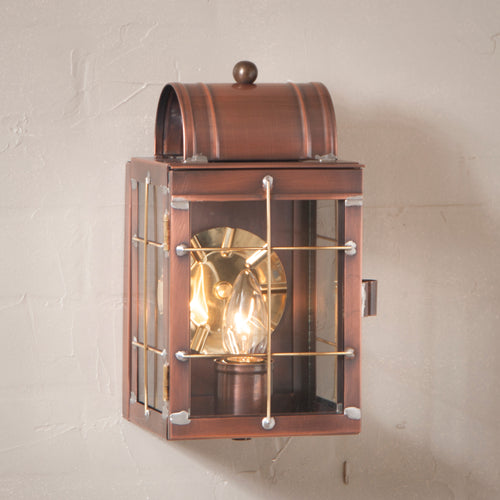 <img src=" 25WBCOP.jpg " alt=" Small Wall Lantern in Antique Copper ">