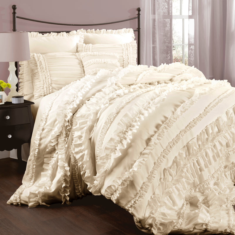 Belle Comforter Ivory 4Pc Set Queen
