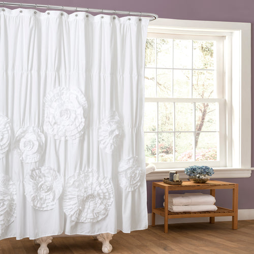 Serena Shower Curtain White 72x72