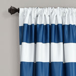 Stripe Blackout Navy Window Curtain Set 52x84