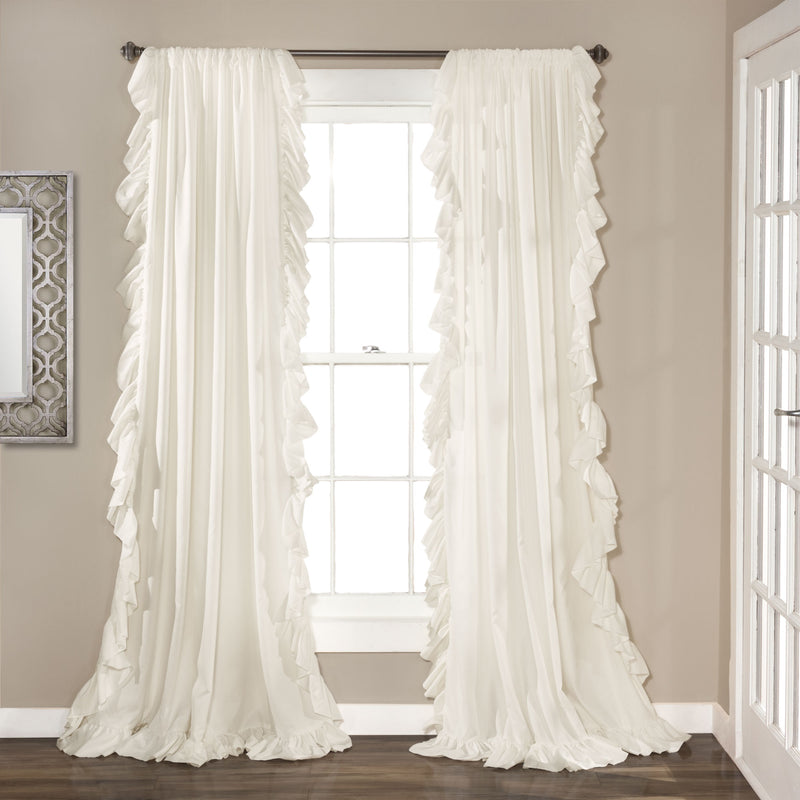 Reyna Window Curtain White Set 54x95