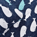 Whale Quilt Navy 4pc Set Twin