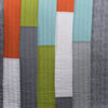 Shelly Stripe Quilt Orange/Blue 2Pc Set Twin