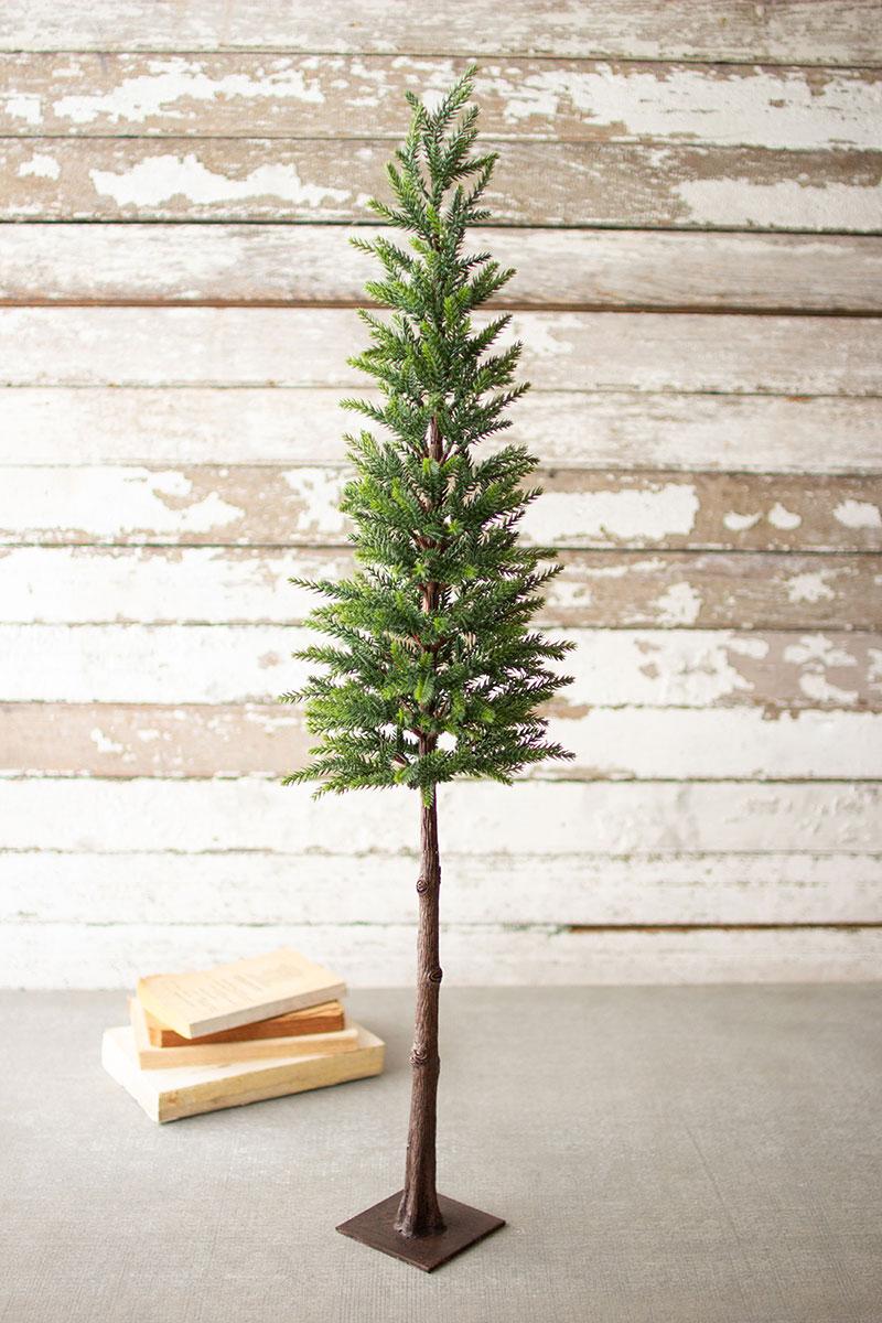 ARTIFICIAL PINE CHRISTMAS TREE WITH IRON BASE - 37 IN T