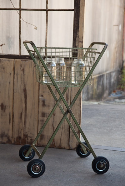 Vintage-Style Rolling Cart