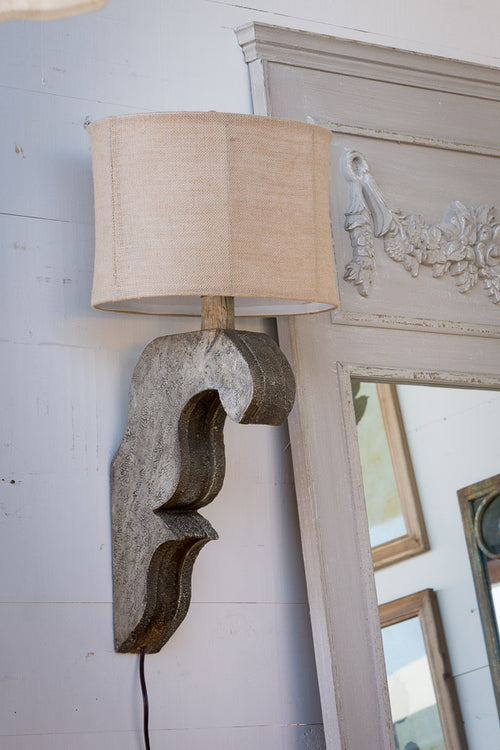 Corbel Lamp Antique Grey