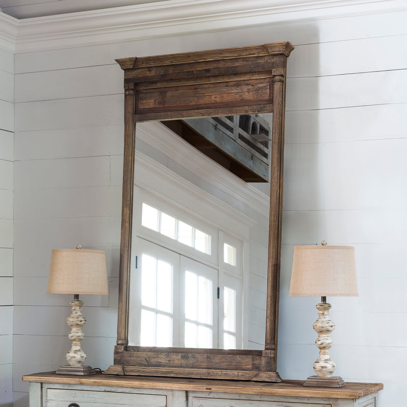 Old Elm Wood Mirror