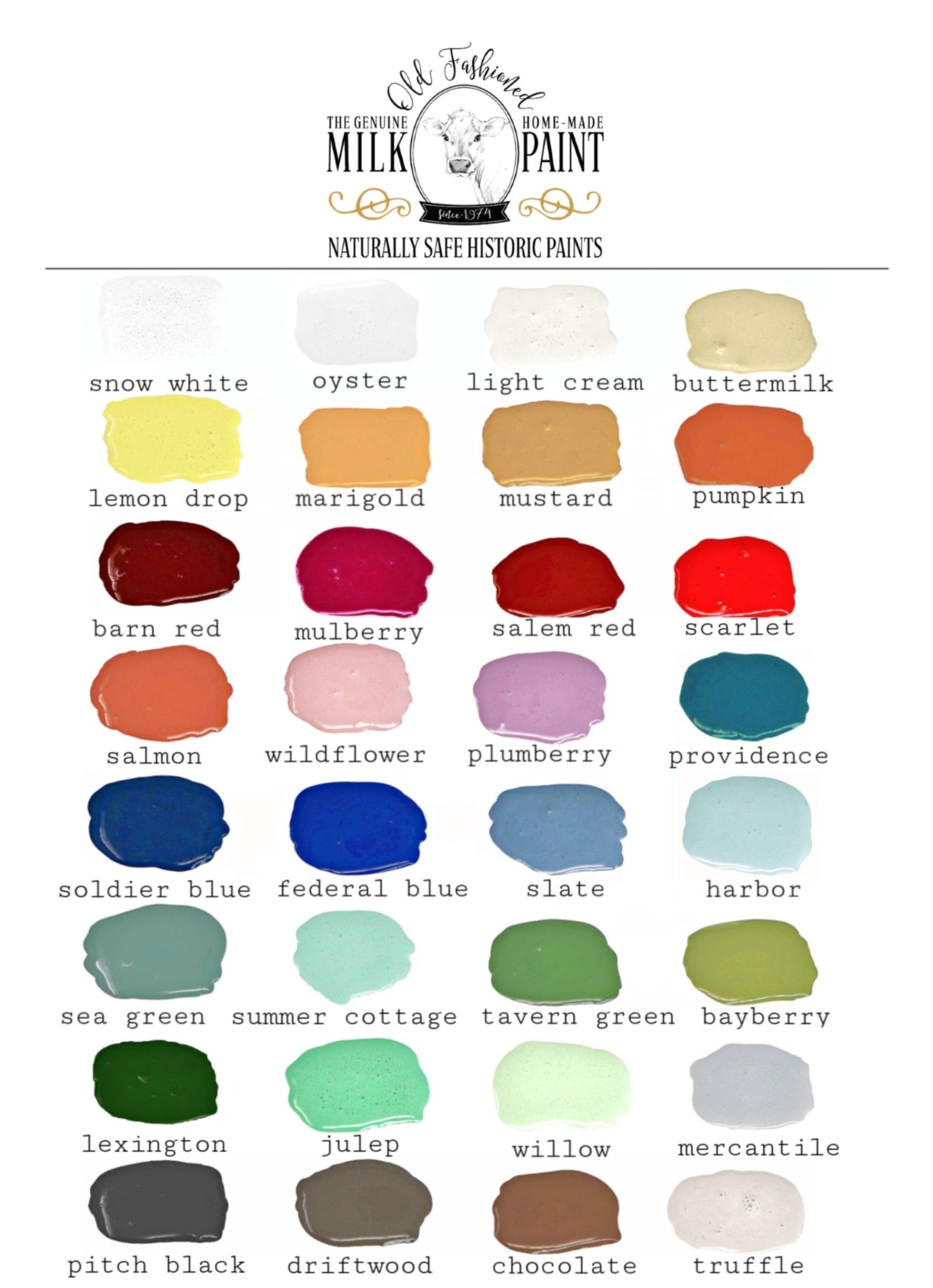 Cream Color Table Cream Color Chart