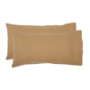 Burlap Natural Pillow Case Set of 2