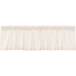 Burlap Antique White Valance