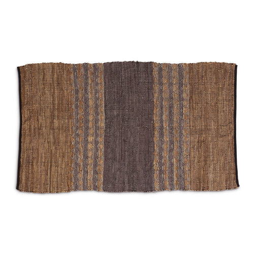 Woven Leather Pattern Rug