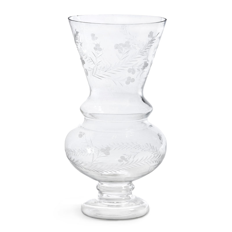 Wallace Etched Glass Vase Large