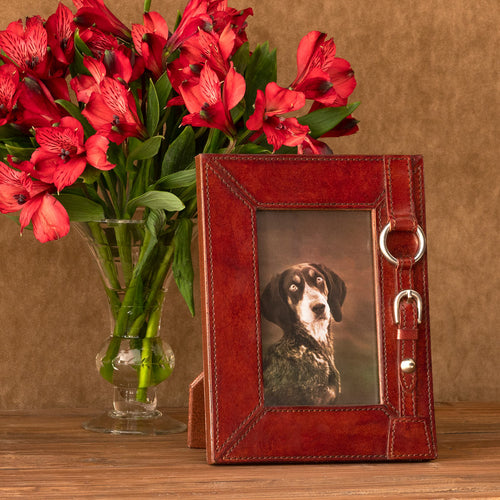 Equestrian Strap Leather Photo Frame Small