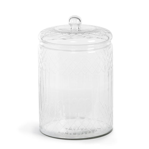 Carraway Etched Glass Canister Large