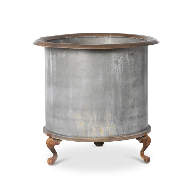 Large Footed Creamery Tank Planter