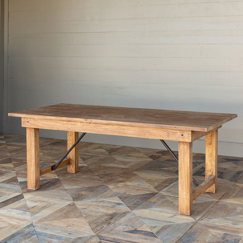 Farm Table With Folding Legs