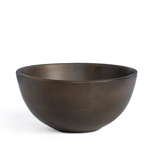 Polished Wood Serving Bowl Medium