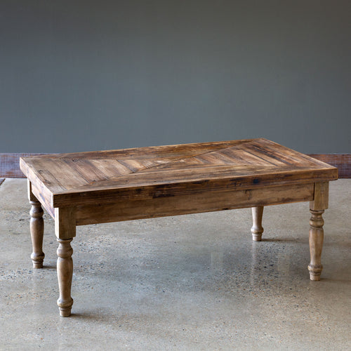 Reclaimed Wood Prop Low Fixture Table