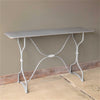 Vintage Reproduction Factory Metal Work Table WIth Painted Finish