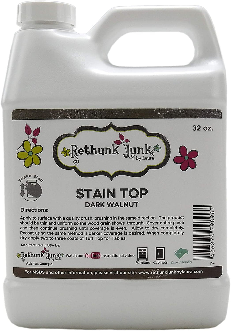 Stain Top Dark Walnut Rethunk Junk Paint