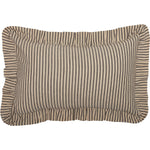 Sawyer Mill Charcoal Ticking Stripe Fabric Pillow 14x22