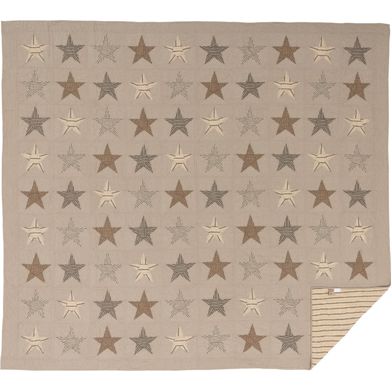 Sawyer Mill Star Charcoal Quilt